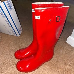 Red Hunter Boots
